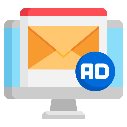Icon showing Gmail inbox ad promotion