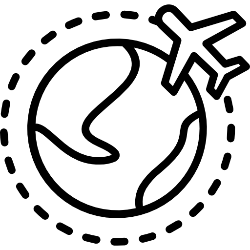 world & Flight Icon